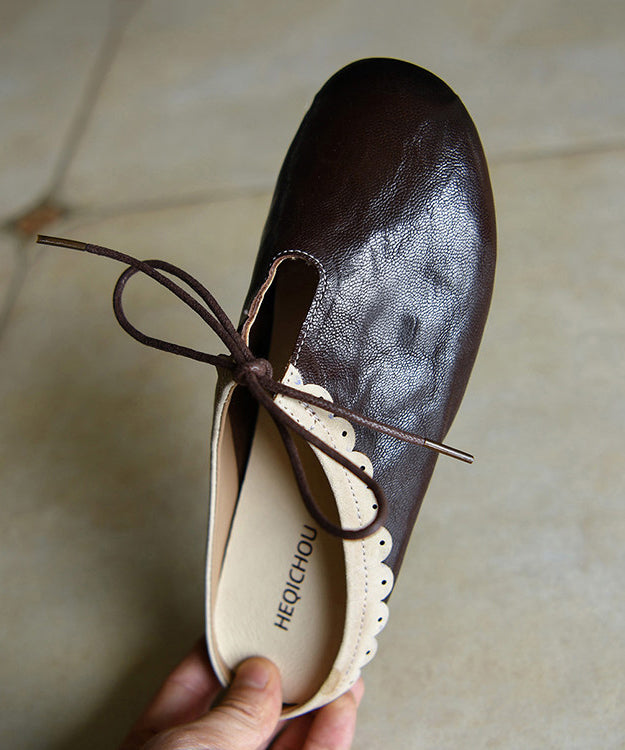 Sandales à glissière pour femmes style épissage à lacets 2