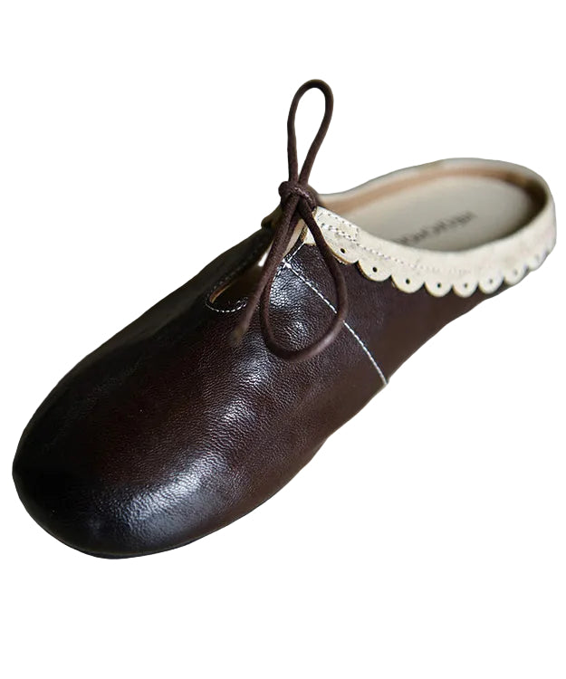 Sandales à glissière pour femmes style épissage à lacets 4