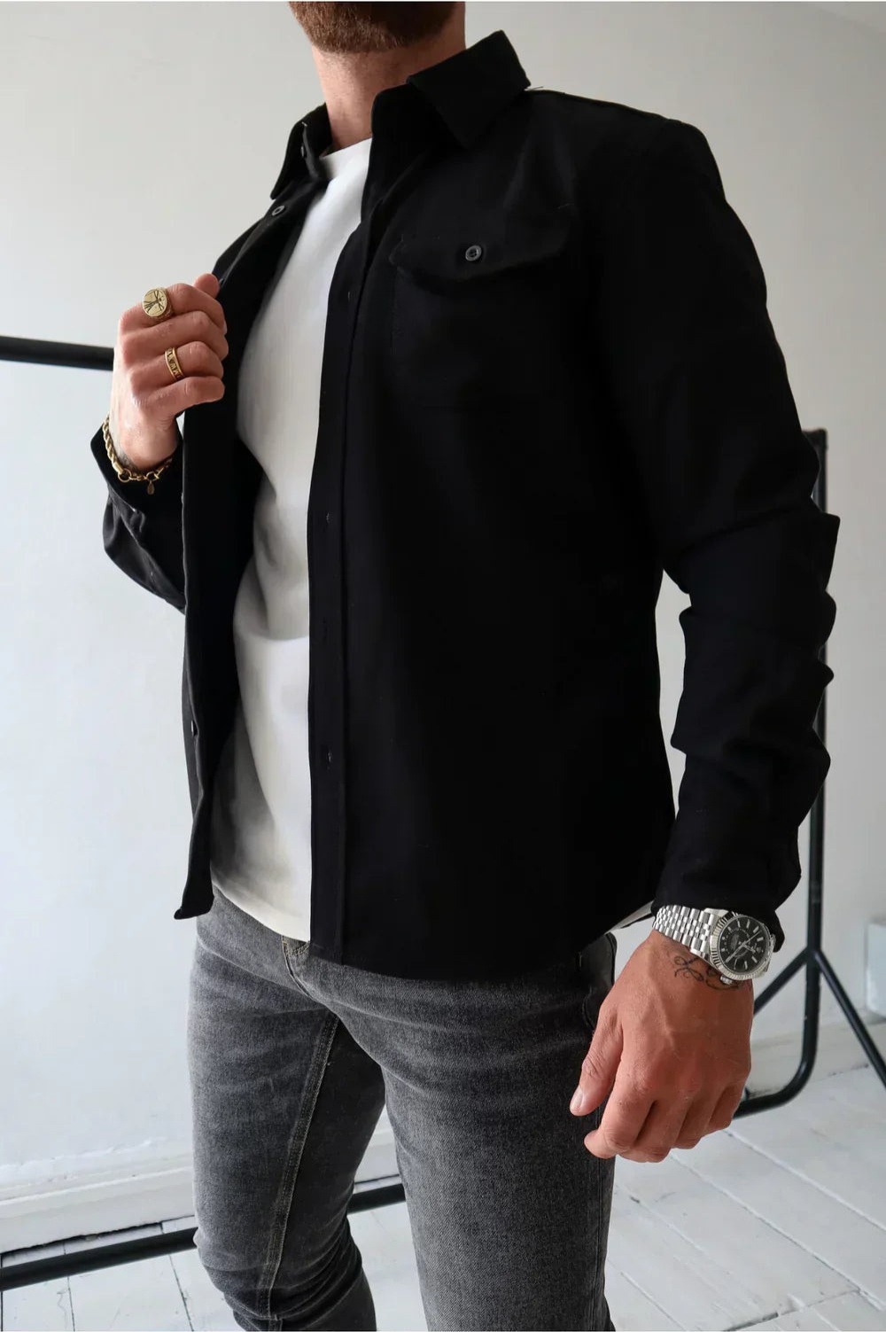 Surchemise Homme Décontractée Moderne pour Toutes Occasions 3