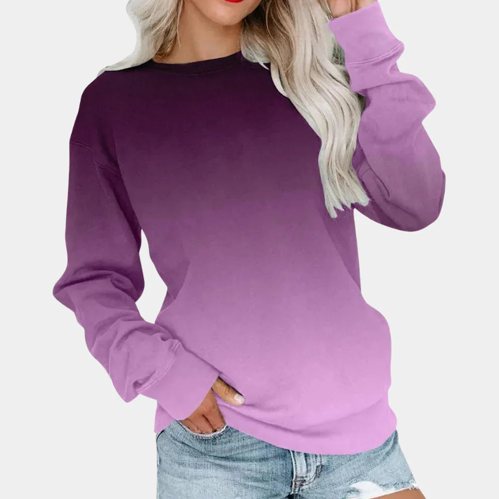 Sweat-shirt Femme Dégradé Style Décontracté 2