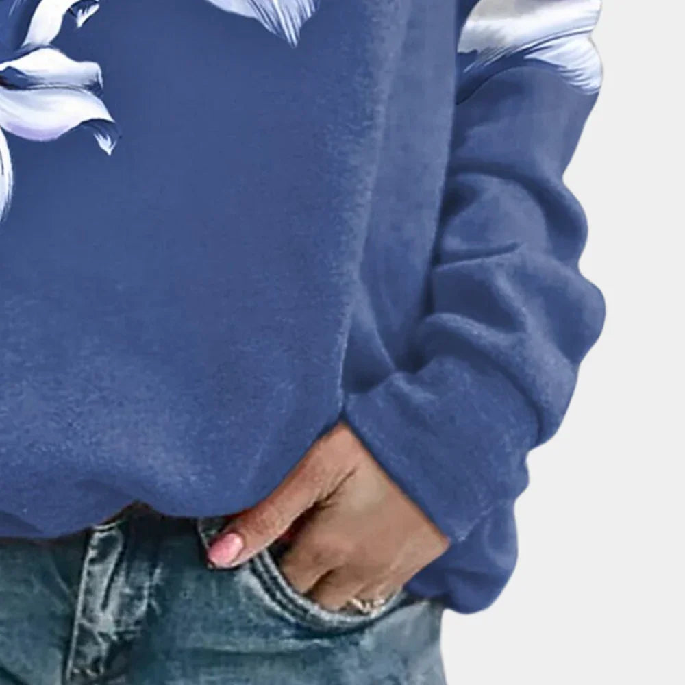 Sweat-shirt Femme Imprimé Floral Décontracté 3