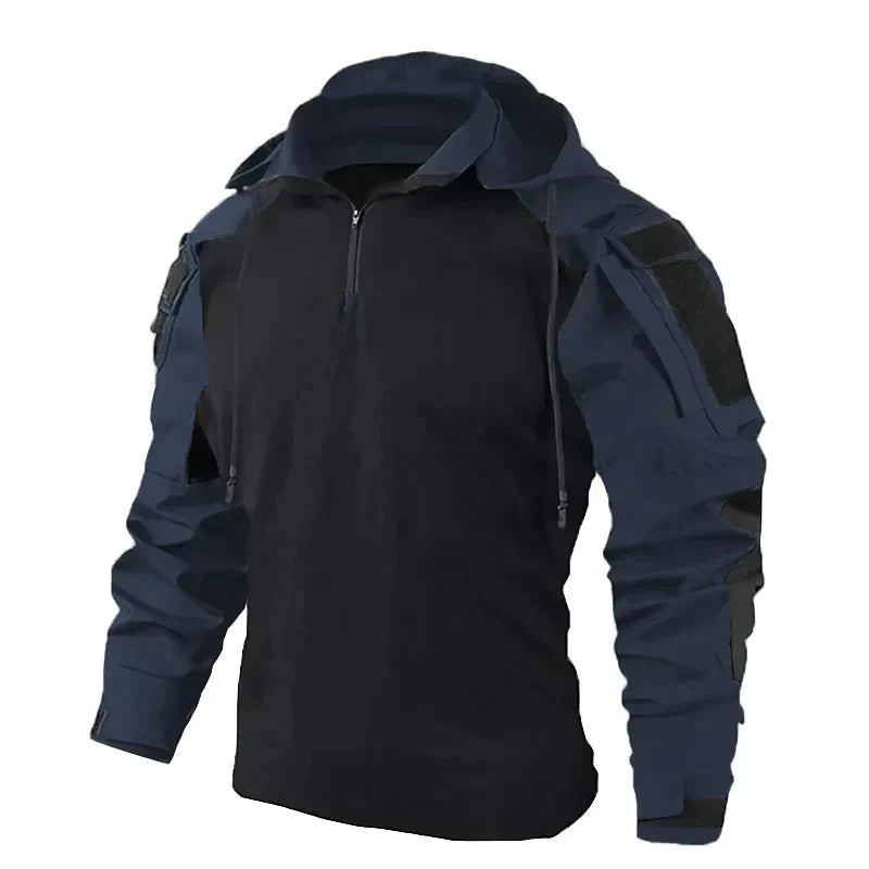 Sweat Shirt Homme Tactique Moderne en Mélange Polyester Coton 2