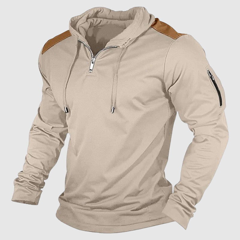 Sweat à Capuche Zippé pour Hommes Streetwear 1