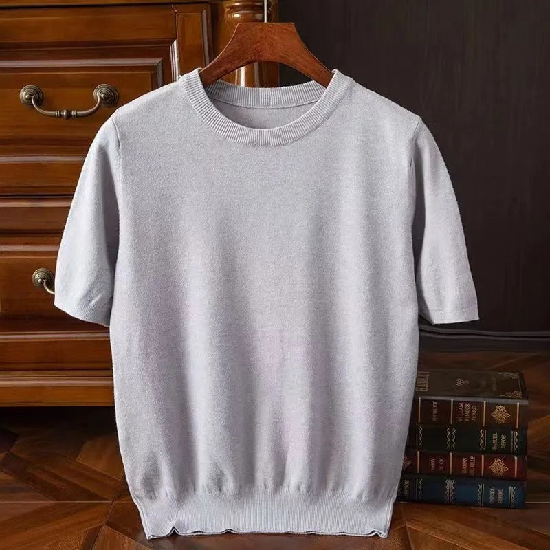 T-shirt en Cachemire pour Femme Style Élégant 1