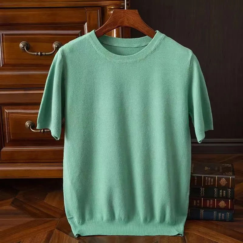 T-shirt en Cachemire pour Femme Style Élégant 2