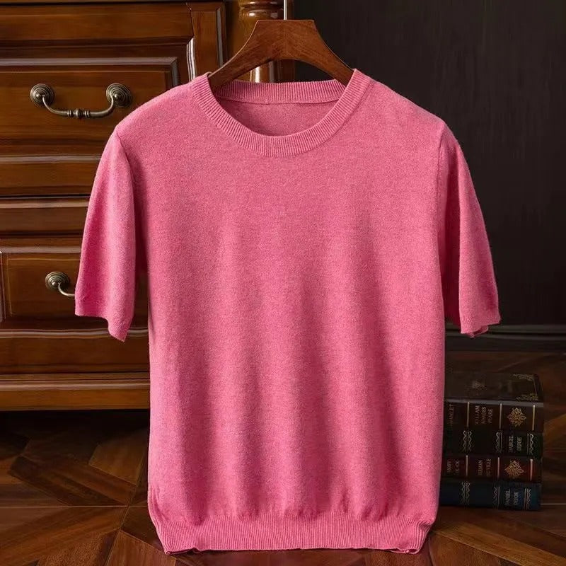 T-shirt en Cachemire pour Femme Style Élégant 4