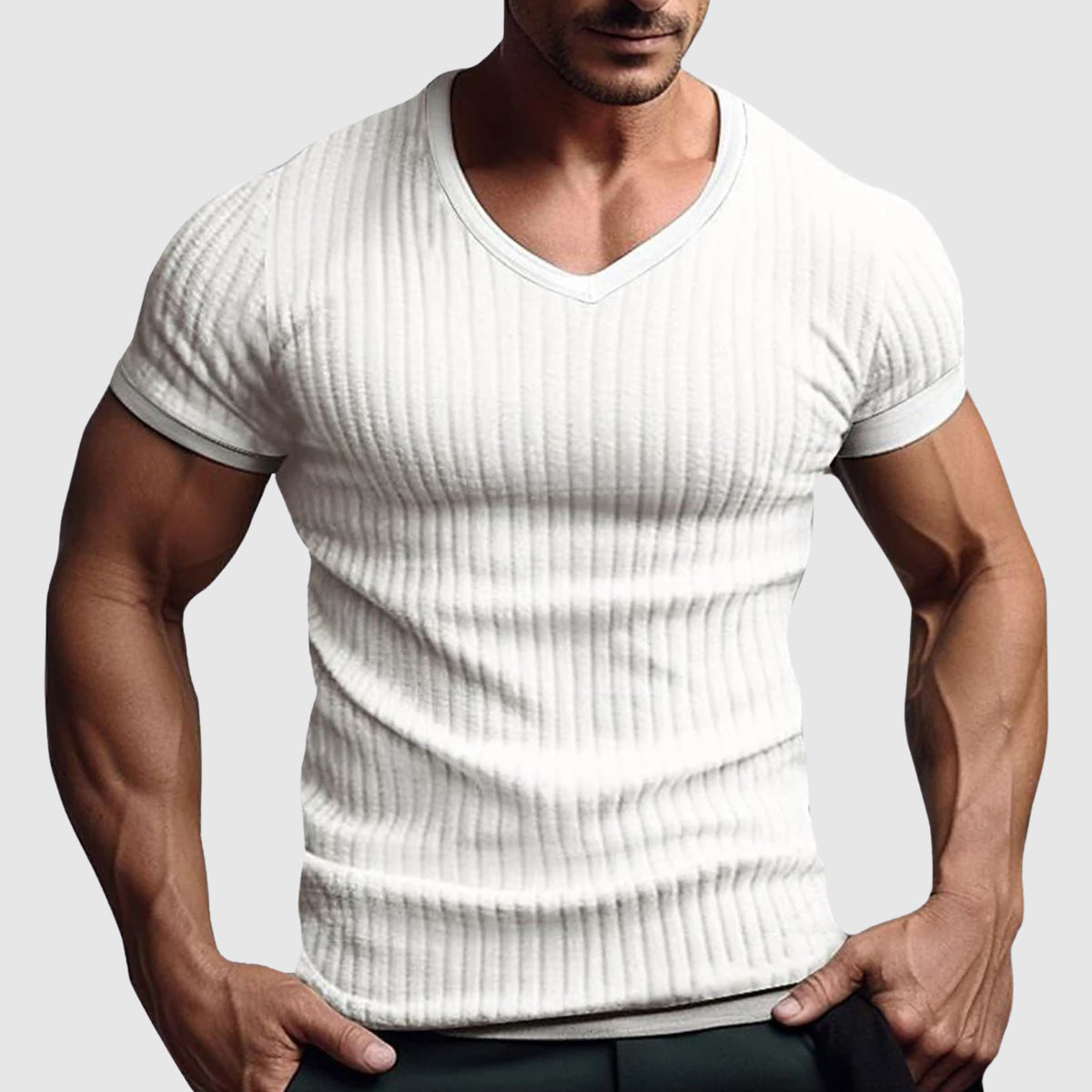 T-shirt pour Homme à Rayures Urban Style 1