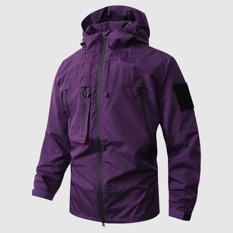 Veste Randonnée Imperméable Respirante Homme Avec Capuche 4