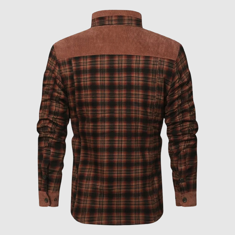 Veste d'extérieur à carreaux pour homme 5