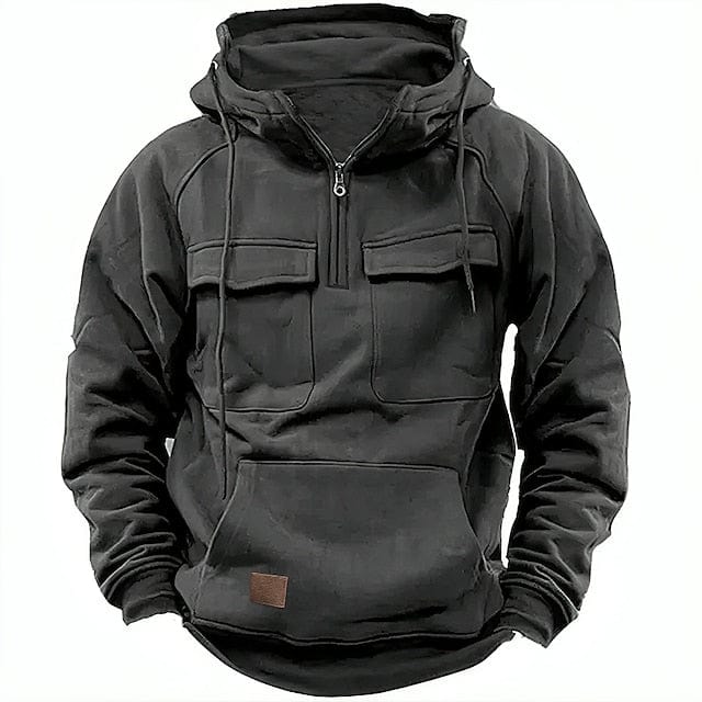 Variant image for Sweat à Capuche Hivernal Élégant Homme en Mélange de Coton-6