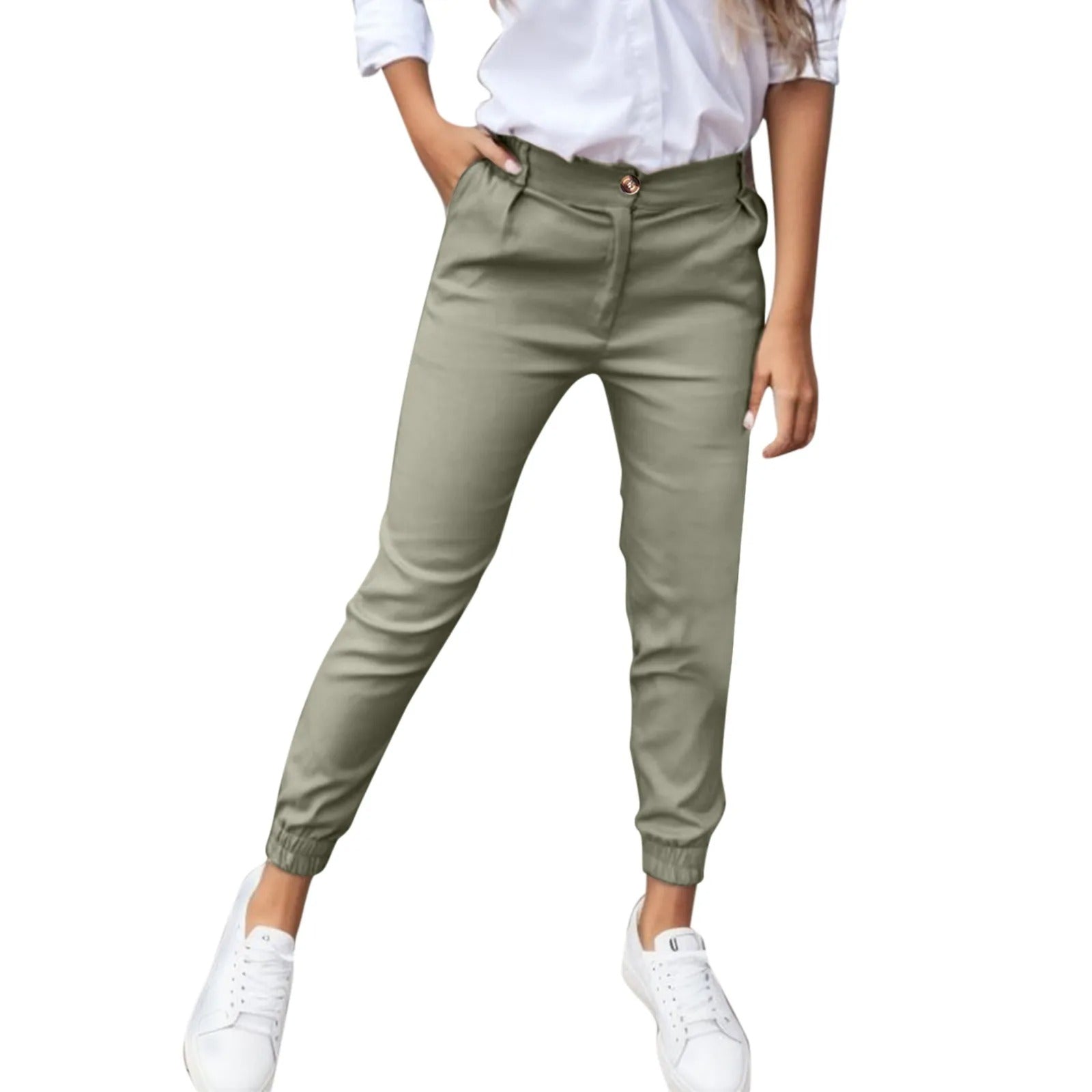 Pantalon longueur cheville pour femme
