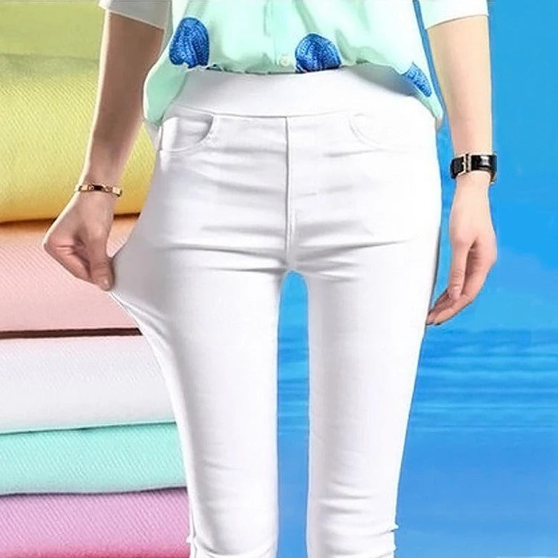 Pantalon skinny extensible décontracté pour femme