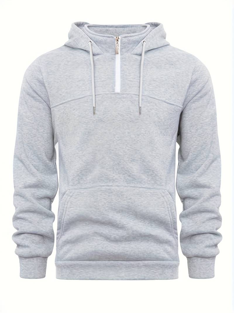 Sweat à Capuche Homme Décontracté en Coton Doux-3