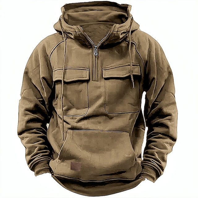 Variant image for Sweat à Capuche Hivernal Élégant Homme en Mélange de Coton-7