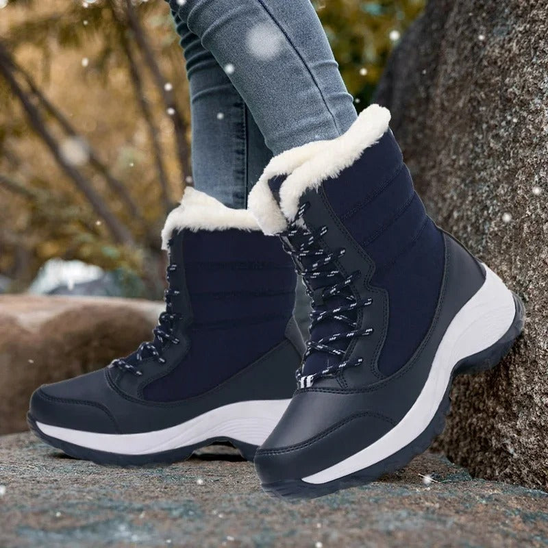 Bottes de neige d'extérieur à plateforme pour femmes