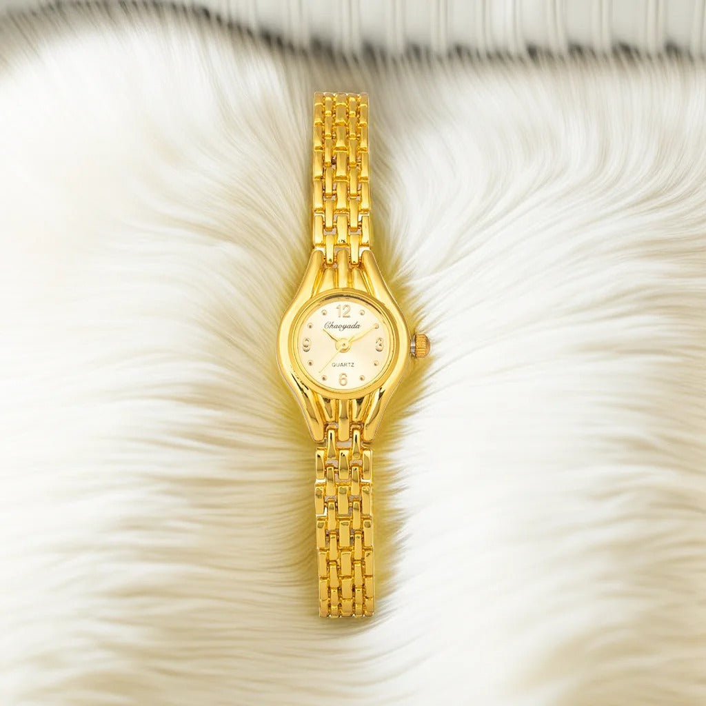Mini montre de luxe en or pour femmes