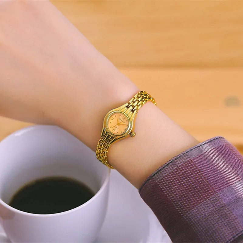 Mini montre de luxe en or pour femmes