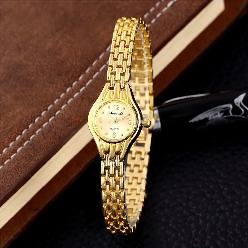 Mini montre de luxe en or pour femmes