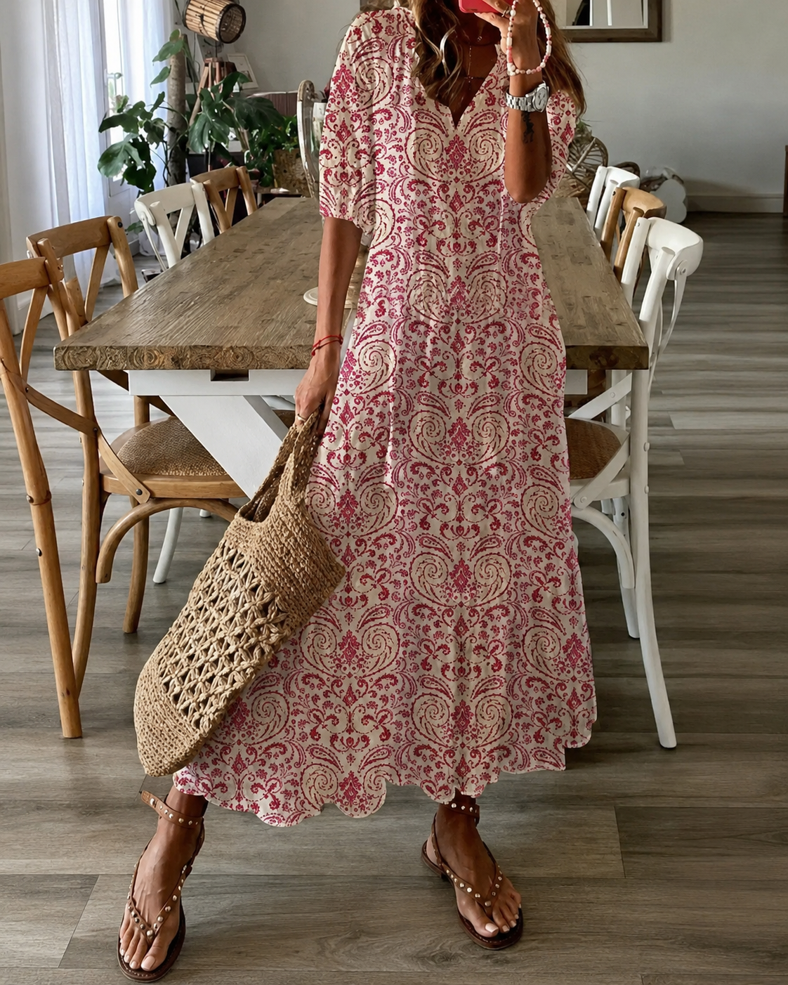 Robe longue maxi pour femme