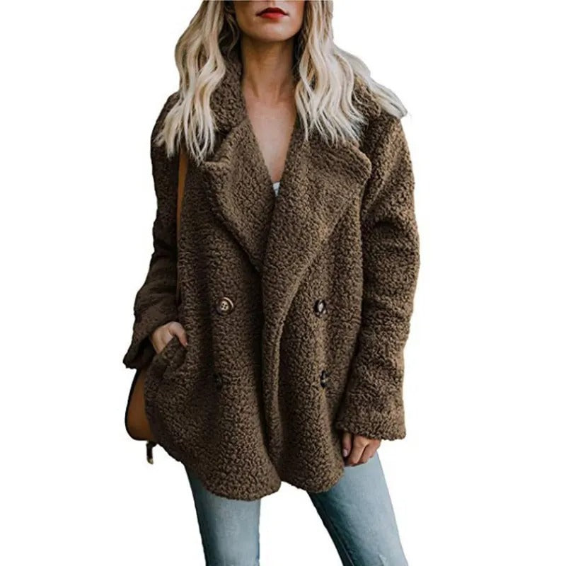 Veste molletonnée surdimensionnée pour femmes