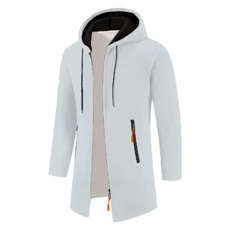 Sweats à capuche zippés à manches longues pour hommes