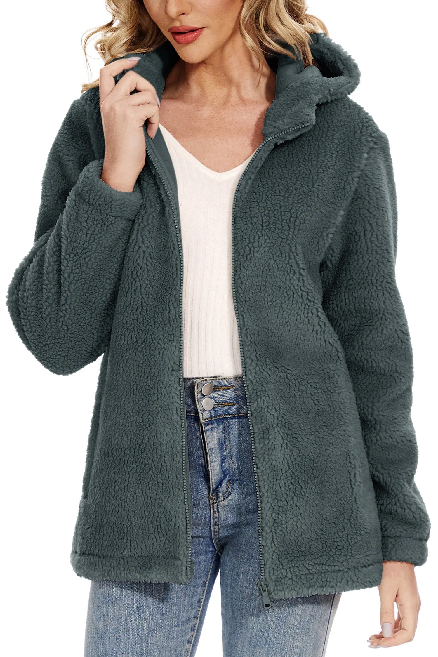 Veste moelleuse pour femmes