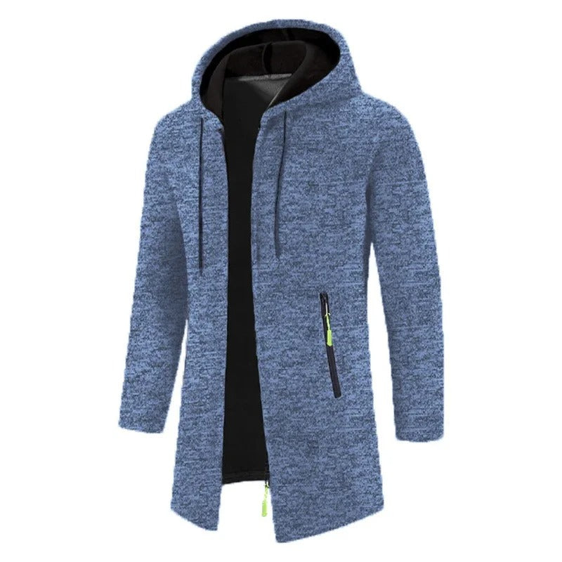 Sweats à capuche zippés à manches longues pour hommes