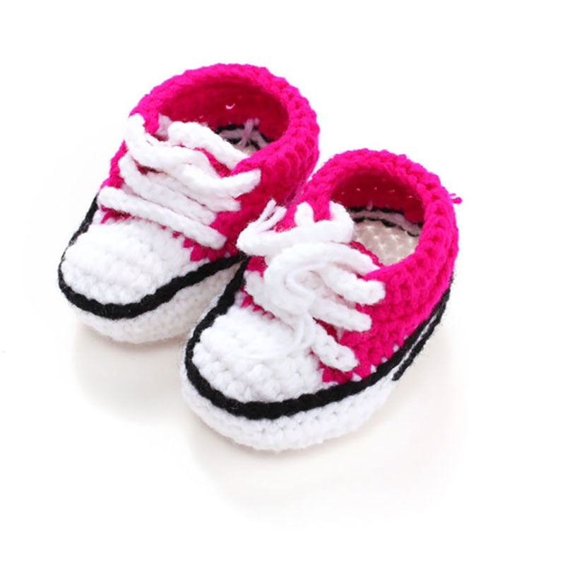 Chaussures à lacets en tricot