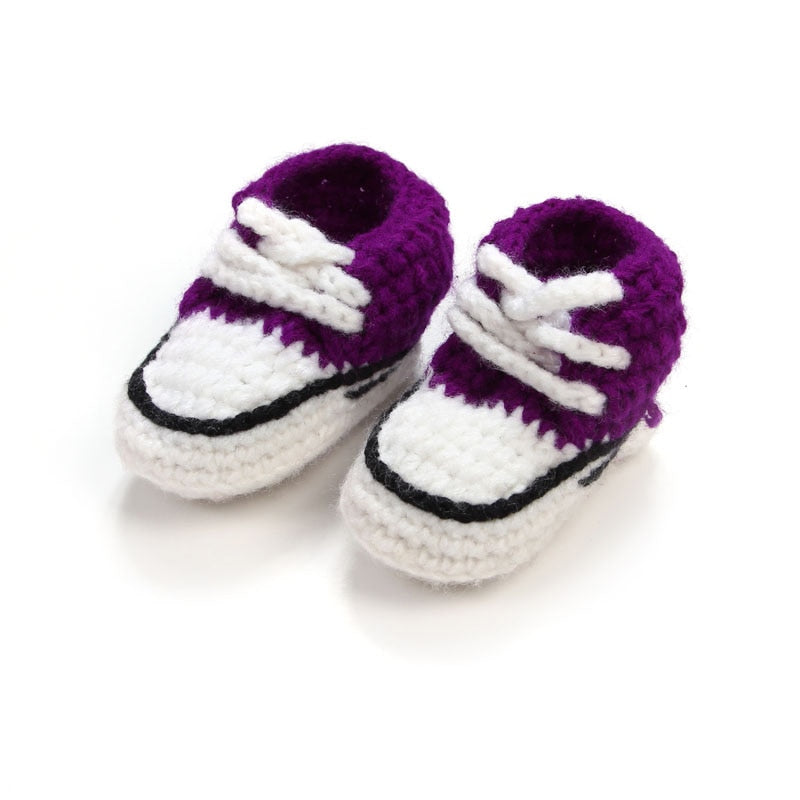 Chaussures à lacets en tricot