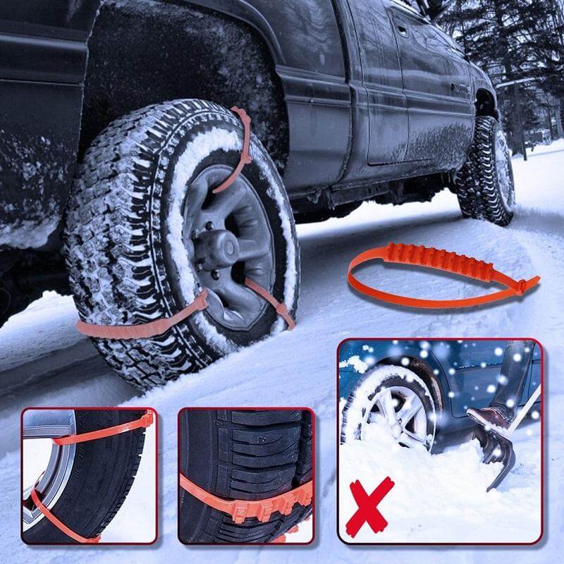 Chaînes antidérapantes pour pneus (10pcs)
