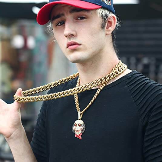 Collier à maillons cubains