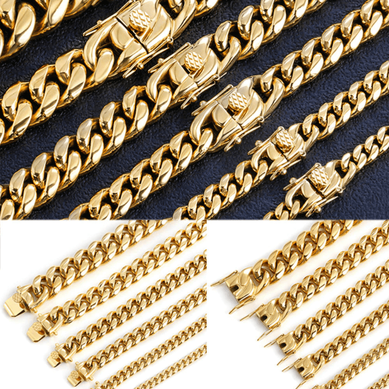 Collier à maillons cubains