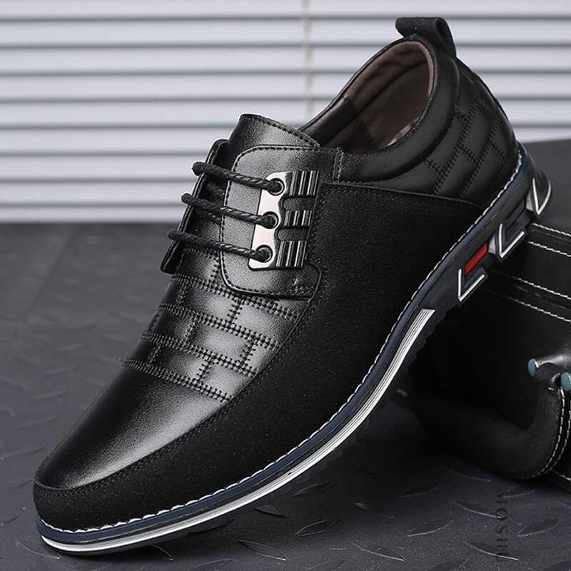 Chaussures en cuir respirantes pour hommes