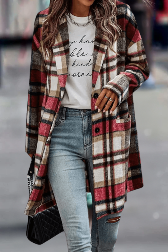 Variant image for Manteau Hiver Femme Coupe Lâche en Laine Élégant-29