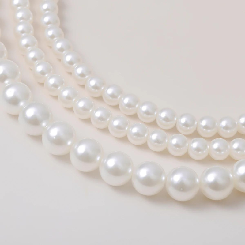 Collier de perles multi-couches