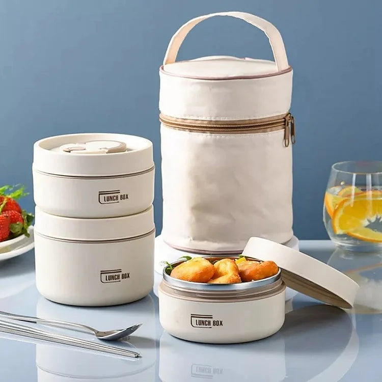 Boîte à Lunch Isotherme Multi-Couches Acier Inoxydable 1,5 L-1