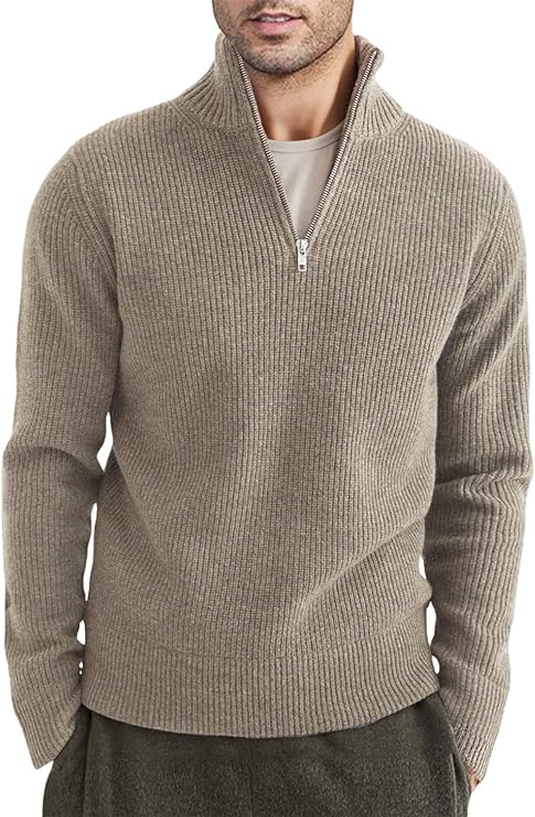 Variant image for Pull Homme Zippé Élégant Design Italien en Coton-41