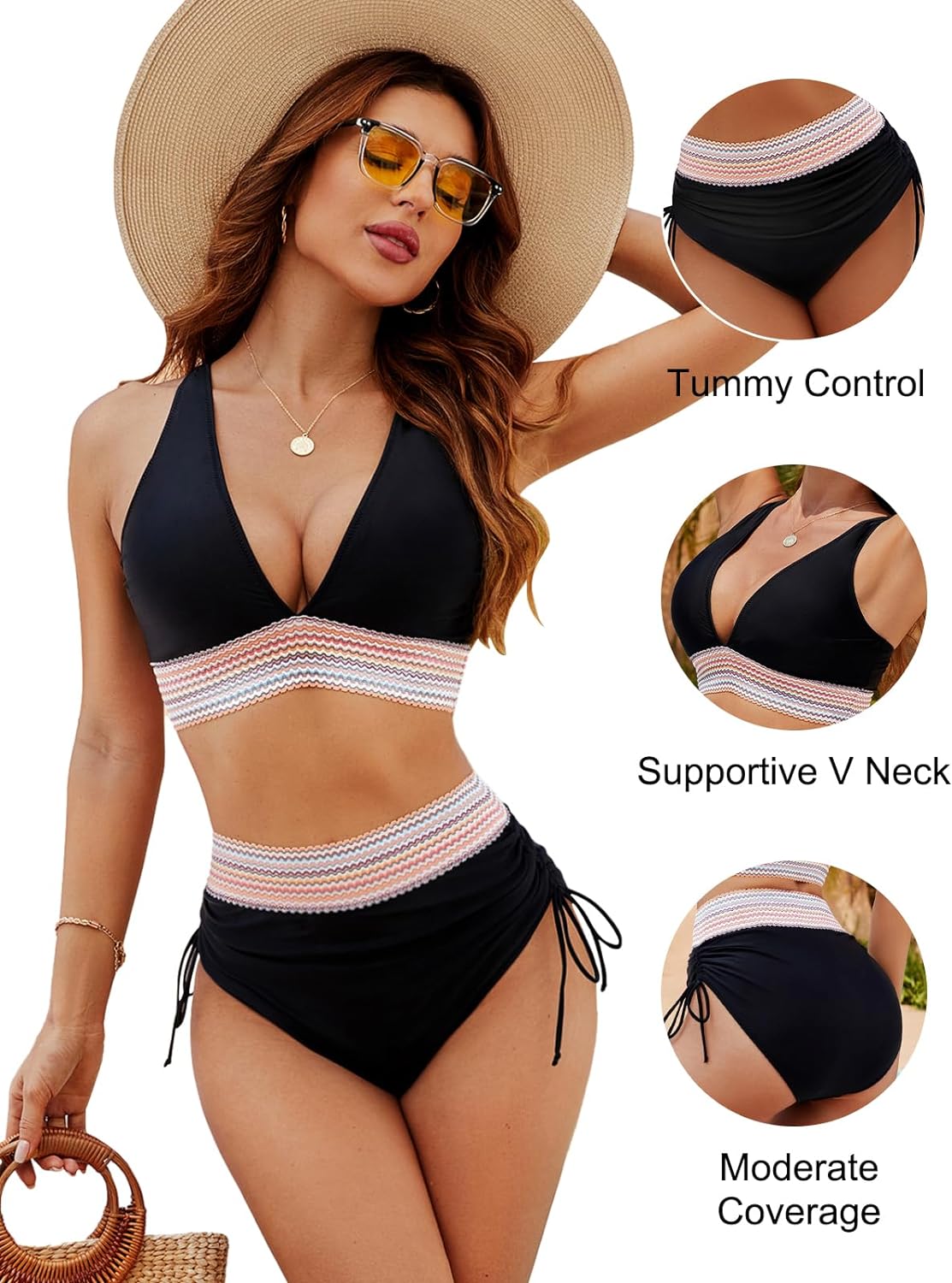 Bikini Femme Taille Haute Chic 4