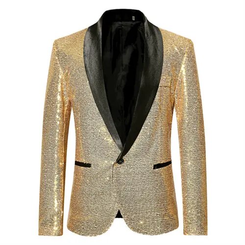 Blazer Homme à Paillettes Brillantes 4
