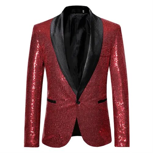 Blazer Homme à Paillettes Brillantes 5