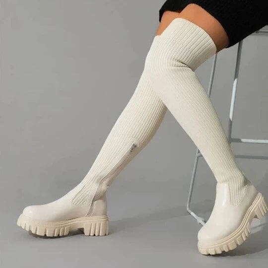 Bottes Élastiques Femme Confortables et Élégantes
