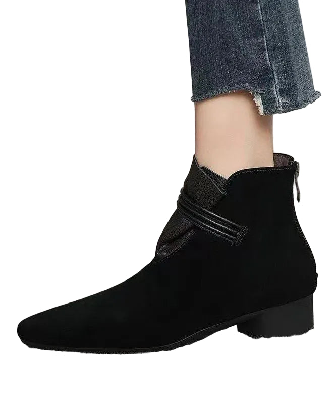 Bottes Femme Bout Pointu Style Splicing 0