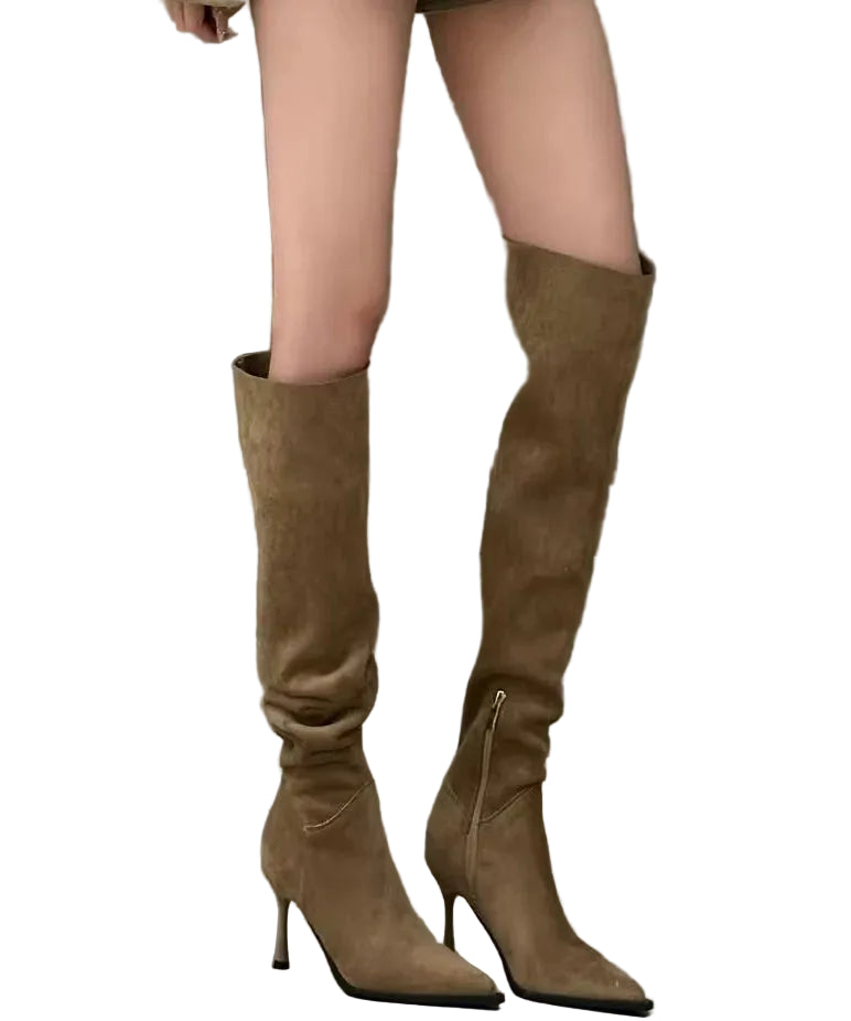 Bottes Femme Bout Pointu Talons Aiguilles 0