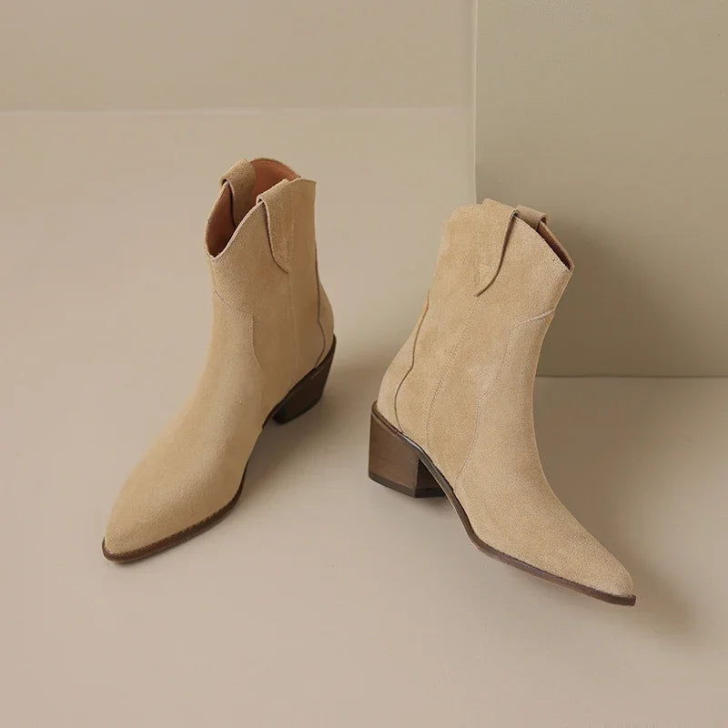Bottes Femme Chelsea Style Western 0