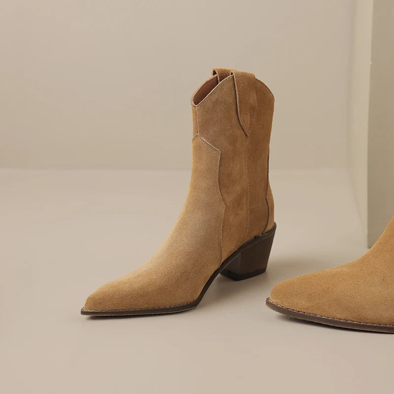 Bottes Femme Chelsea Style Western 8