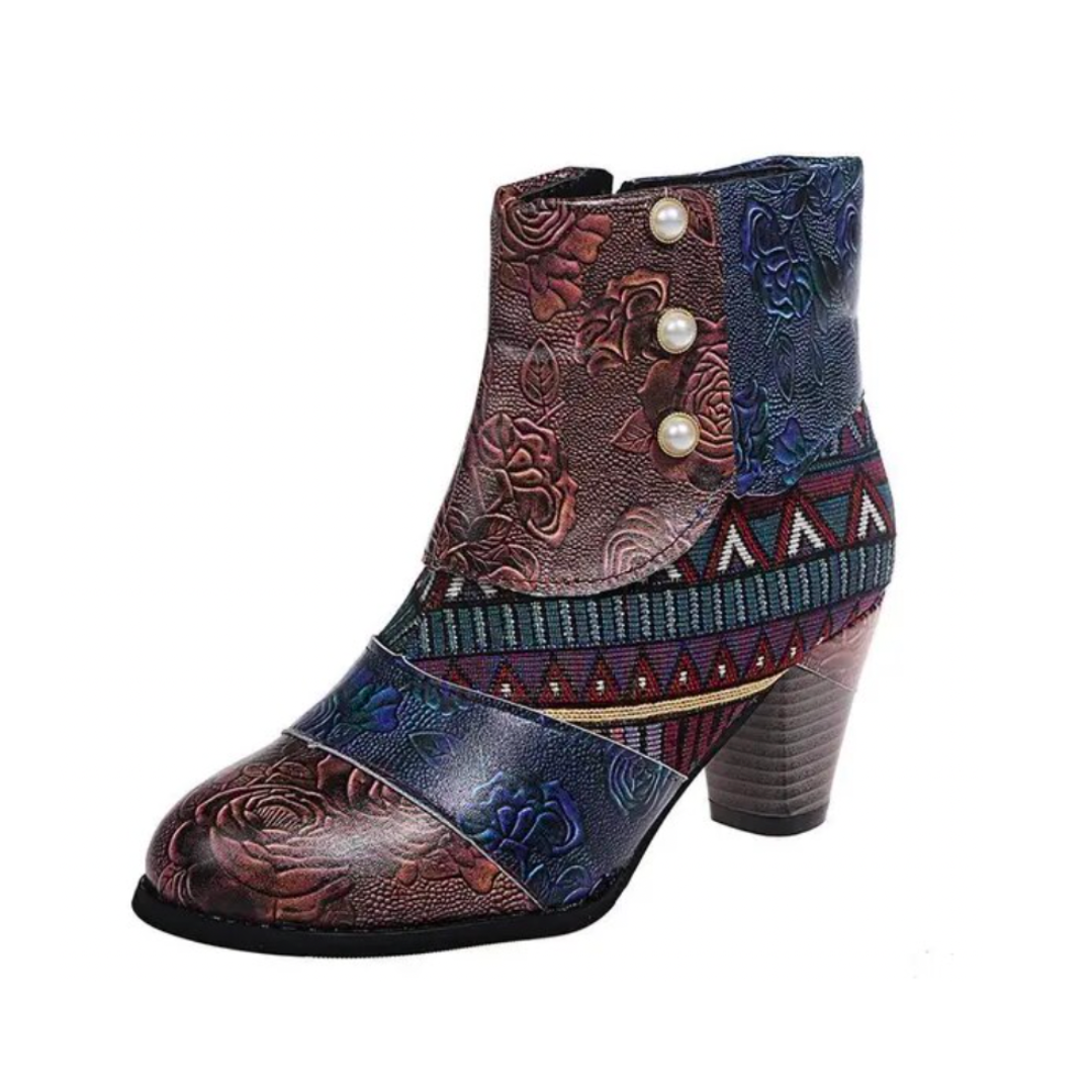 Bottes Femme Rétro Imperméables Haut Talon 2