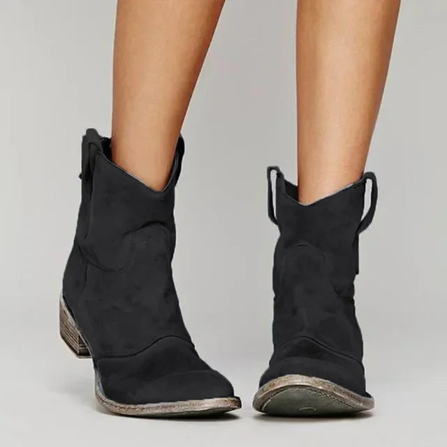 Bottes Femme Style Occidental Confortables 1