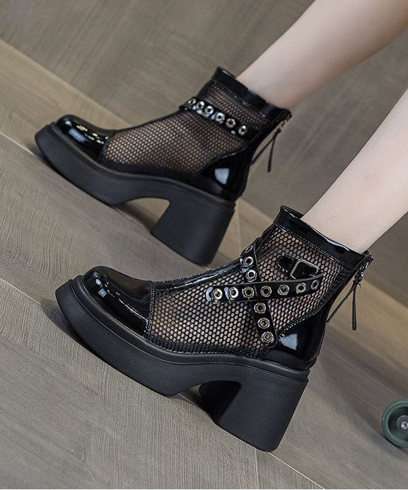 Bottes Femme à Talon Compensé Style Moderne 0