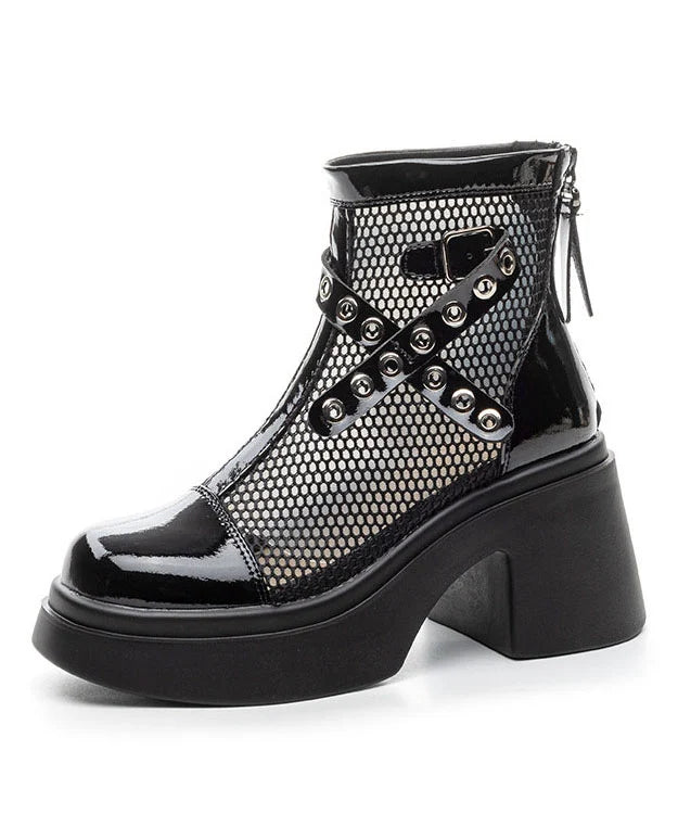 Bottes Femme à Talon Compensé Style Moderne 4