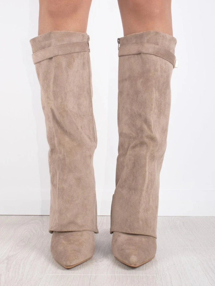 Bottes Femmes Hautes avec Détails Dorés 5